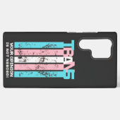 Transgender. Uw mening is niet nodig. Samsung Galaxy Hoesje (Achterkant horizontaal)