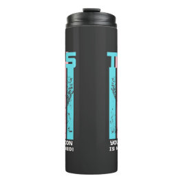 Transgender. Uw mening is niet nodig. Thermosbeker