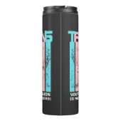 Transgender. Uw mening is niet nodig. Thermosbeker (Achterkant)