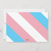 Transgender verjaardag gefeliciteerd met kerst feestdagenkaart (Achterkant)