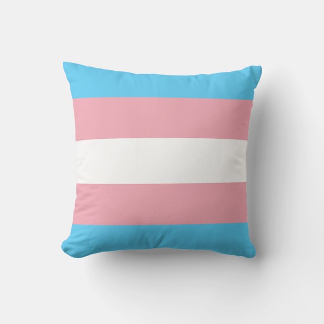 Transgender Vlag 16 x 16 Kussen (Voorkant)