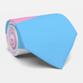 Transgender Vlag Blauw Roze Gestreept LGBT Stropdas (Opgerold)