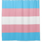 Transgender Vlag Douchegordijn (Voorkant)