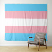 Transgender vlag extra groot wandkleed (In Situ (horizontaal))
