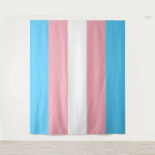 Transgender vlag extra groot wandkleed (Voorkant)