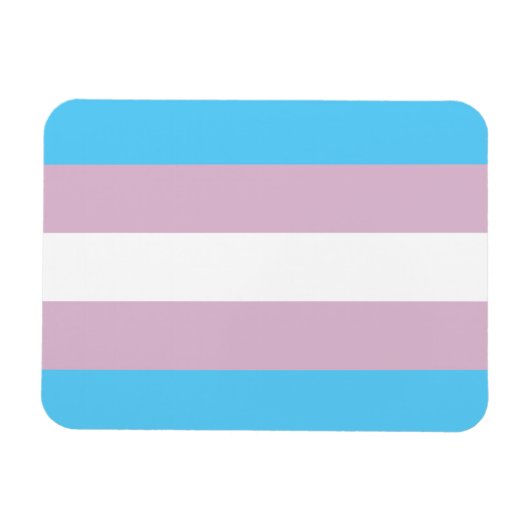 Transgender Vlag Flexibele Magneet (Horizontaal)