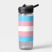 Transgender vlag, gemeenschap, trots/gender vlag waterfles (Links)