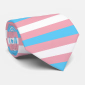 Transgender vlag gestreepte trots stropdas (Opgerold)