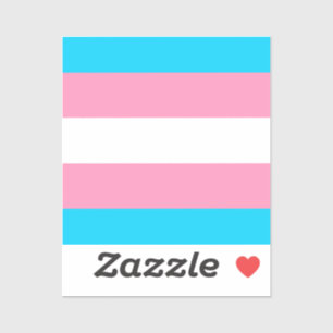 Transgender Vlag   LGBTQIA+  Sticker