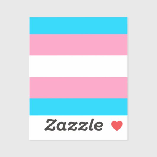 Transgender Vlag | LGBTQIA+  Sticker (Vel)