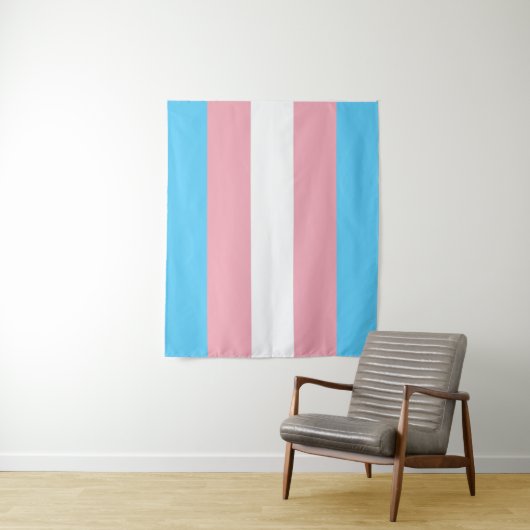 Transgender Vlag Medium Wandkleed (In situ)