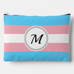 Transgender vlag met een aangepaste initiaal etui