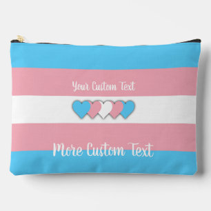 Transgender vlag met tekst etui