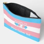 Transgender vlag met tekst etui (Open)
