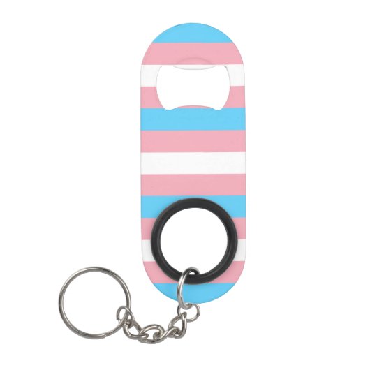 Transgender Vlag Mini Flessenopener (Voorkant)