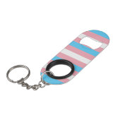 Transgender Vlag Mini Flessenopener (Voorkant Gekanteld)