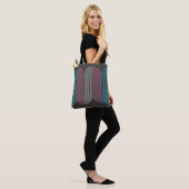 Transgender vlag minimalistische lijn art deco tote bag (Op model)