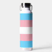 Transgender vlag & Pride gemeenschap / gender vlag Waterfles (Voorkant)