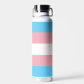 Transgender vlag & Pride gemeenschap / gender vlag Waterfles (Achterkant)