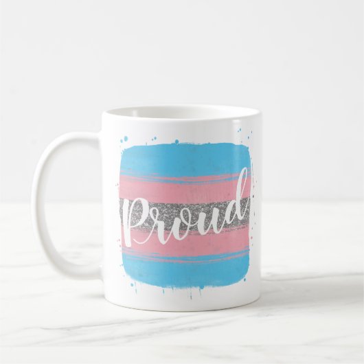 Transgender Vlag Pride Koffiemok (Links)