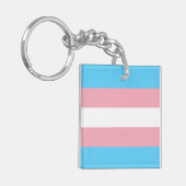 Transgender Vlag Sleutelhanger (Voorkant Links)
