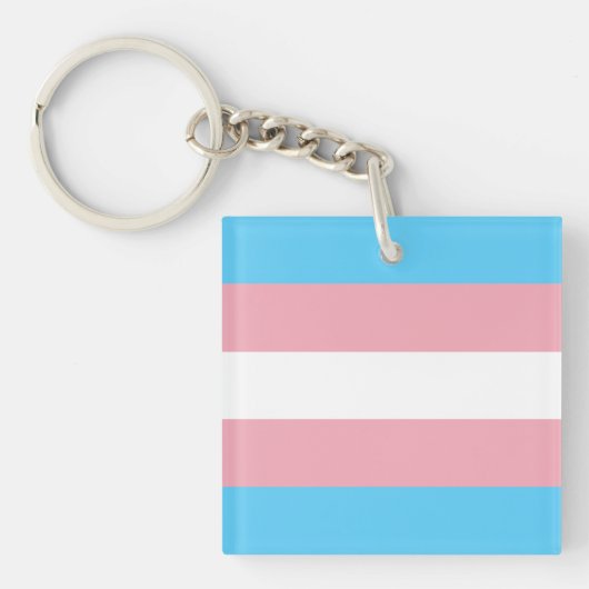 Transgender Vlag Sleutelhanger (Voorkant)