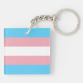 Transgender Vlag Sleutelhanger (Achterkant)