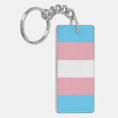 Transgender Vlag Sleutelhanger (Voorkant Links)