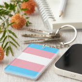 Transgender Vlag Sleutelhanger (Voorkant Rechts)
