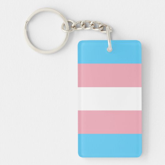 Transgender Vlag Sleutelhanger (Voorkant)