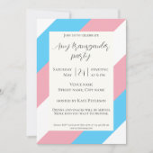 Transgender vlag trans trots vandaag feest Uitnodi Kaart (Voorkant)