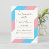 Transgender vlag trans trots vandaag feest Uitnodi Kaart (Staand voorkant)