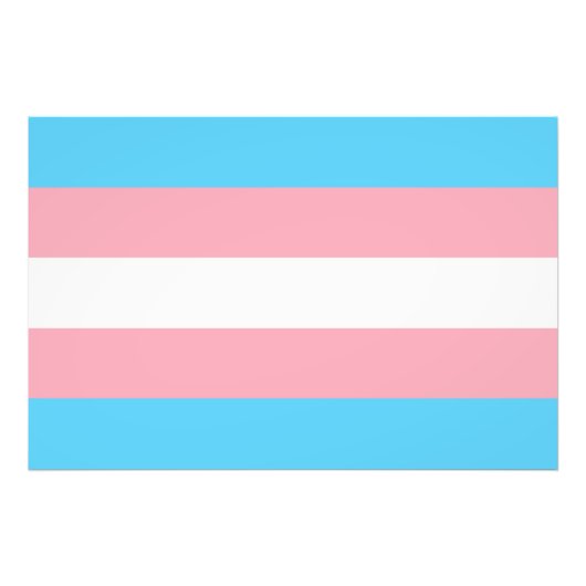 transgender vlag translgbt lgbtq homo lesbische ho foto afdruk (Voorkant)