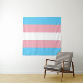Transgender Vlag Vierkant Wandkleed (In Situ (horizontaal))