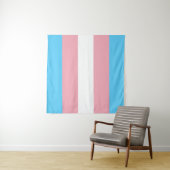 Transgender Vlag Vierkant Wandkleed (In situ)