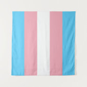 Transgender Vlag Vierkant Wandkleed (Voorkant)