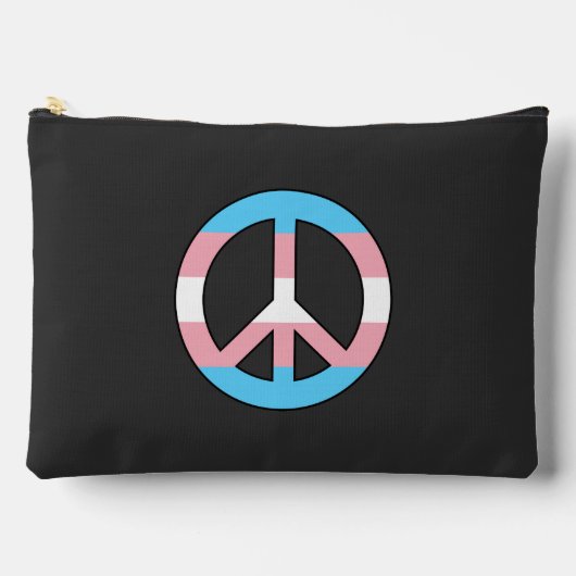 Transgender vlag vredesteken etui (Voorkant)
