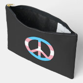 Transgender vlag vredesteken etui (Open)