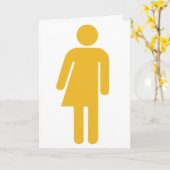 Transgender Wenskaart Kaart (Gele Bloem)