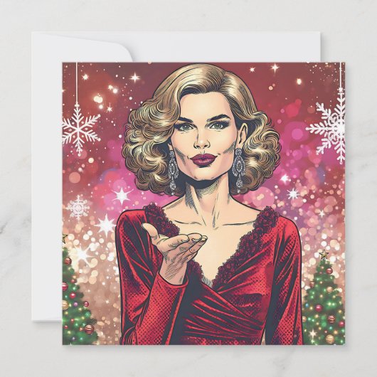 Transgender Woman Festive Christmas Poem Feestdagenkaart (Voorkant)