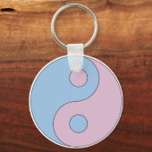 Transgender Yin Yang Symbol Sleutelhanger (Voorkant)