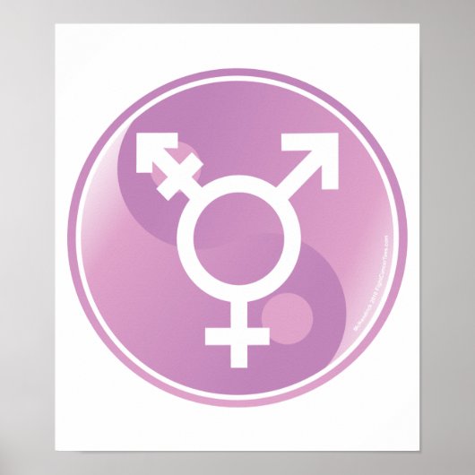 Transgender Ying Yang Poster (Voorkant)