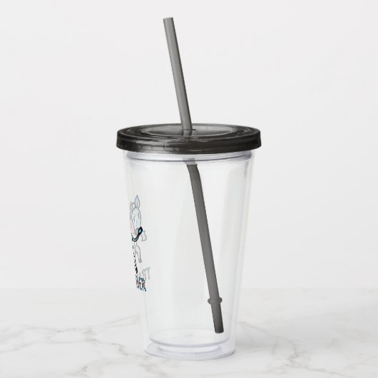 Transgender-Zebra Acryl Drinkbeker (Links)