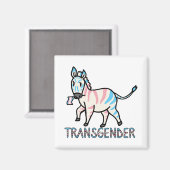 Transgender-Zebra Magneet (Voorkant / Achterkant)
