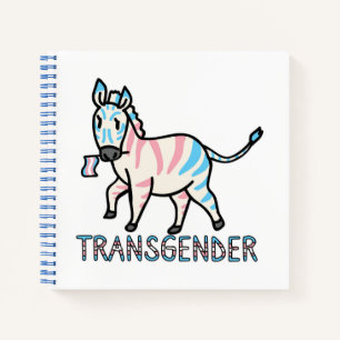 Transgender-Zebra Notitieboek