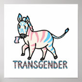 Transgender-Zebra Poster (Voorkant)
