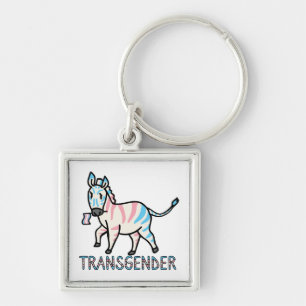 Transgender-Zebra Sleutelhanger
