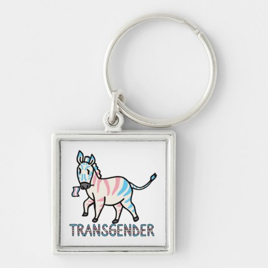 Transgender-Zebra Sleutelhanger (Voorkant)