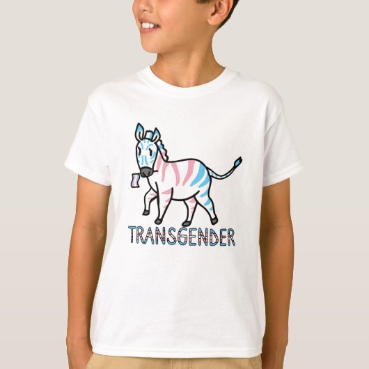 Transgender-Zebra T-shirt (Voorkant)