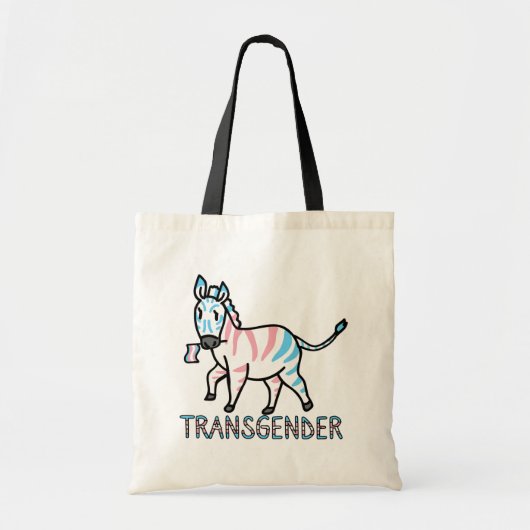 Transgender-Zebra Tote Bag (Voorkant)